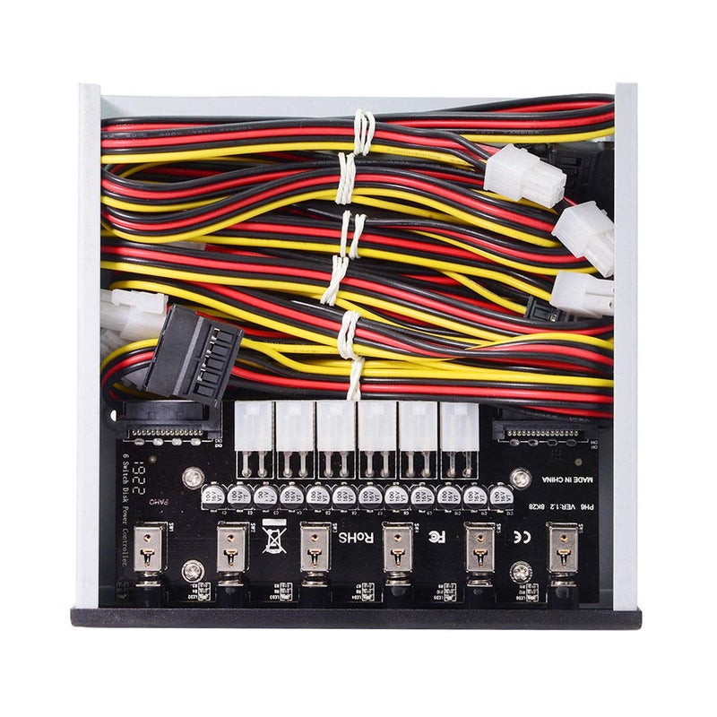 Xiwai 6 Hard Disk Control System Intelligent Control Management System HDD SSD Power Switch with 5.25 CD-ROM Bay - Image 3